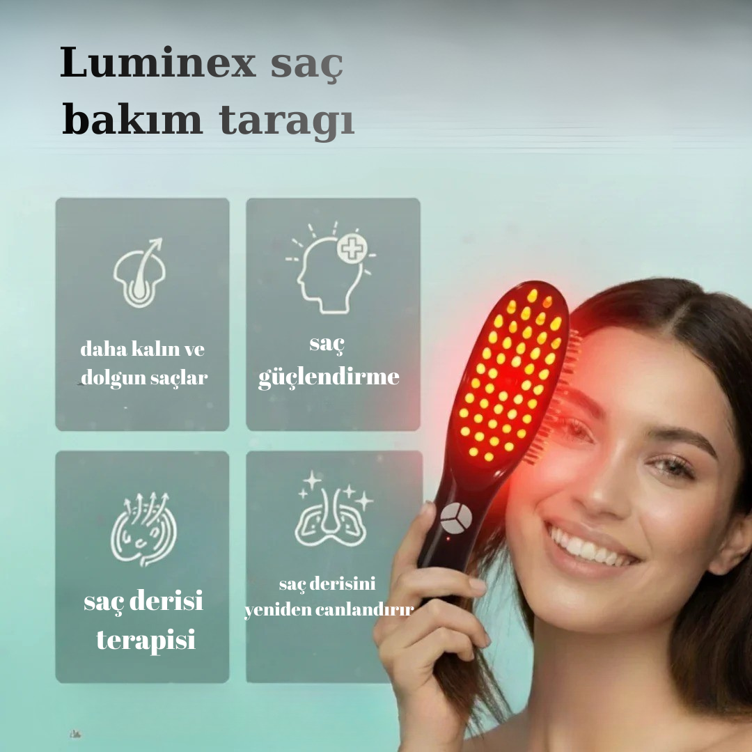 Luminex-Saç Güçlendirme ve Dökülme Karşıtı Bakım Tarağı
